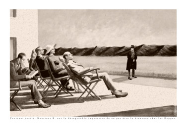 Фотография под названием "Franz Kafka chez le…" - Gérard Bertrand, Подлинное произведение искусства, Манипулированная фотогр…