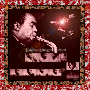 Arte digital titulada "Charlie Parker "Orn…" por Gérard Bertrand, Obra de arte original, Fotografía manipulada