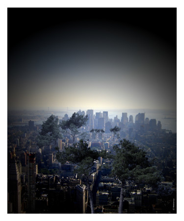 Fotografia intitulada "NEW YORK, APRES..." por Gérard Bertrand, Obras de arte originais, Fotografia Manipulada