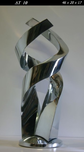 Skulptur mit dem Titel "Delta T 10" von Gérard Braguy, Original-Kunstwerk, Metalle