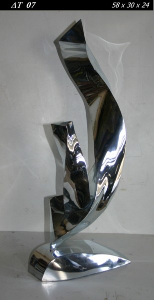 Skulptur mit dem Titel "Delta T 07" von Gérard Braguy, Original-Kunstwerk, Metalle