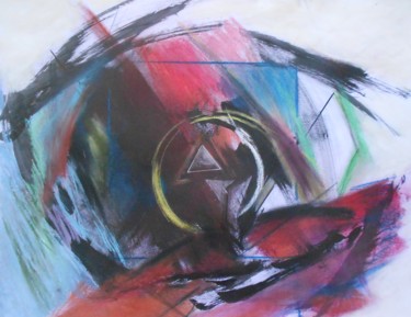 Peinture intitulée "Psyché" par Gerard Buray, Œuvre d'art originale, Pastel Monté sur Métal