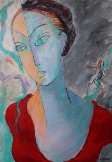 Painting titled "Maara" by Gérard Capron (G.CAPRON), Original Artwork, Acrylic