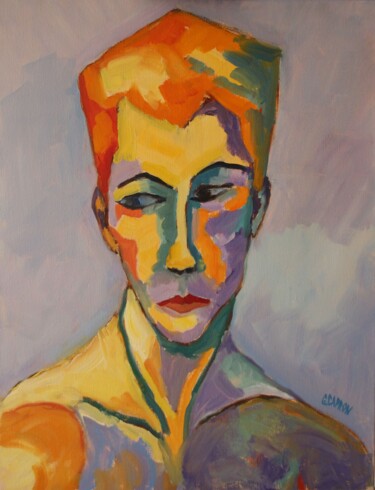 Painting titled "Timothé" by Gérard Capron (G.CAPRON), Original Artwork, Oil