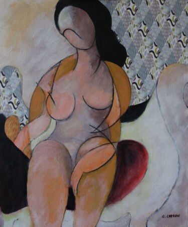 Pintura intitulada "Diane" por Gérard Capron (G.CAPRON), Obras de arte originais, Acrílico