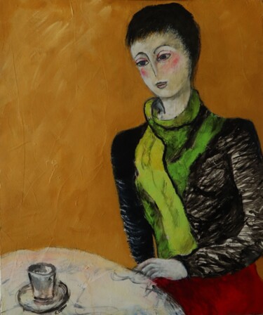 Painting titled "Marinette" by Gérard Capron (G.CAPRON), Original Artwork, Acrylic