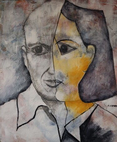 Картина под названием "Pablo" - Gérard Capron (G.CAPRON), Подлинное произведение искусства, Акрил