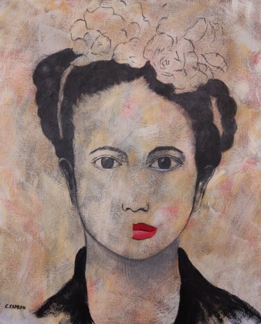 「Magdalena, Frida Kh…」というタイトルの絵画 Gérard Capron (G.CAPRON)によって, オリジナルのアートワーク, アクリル