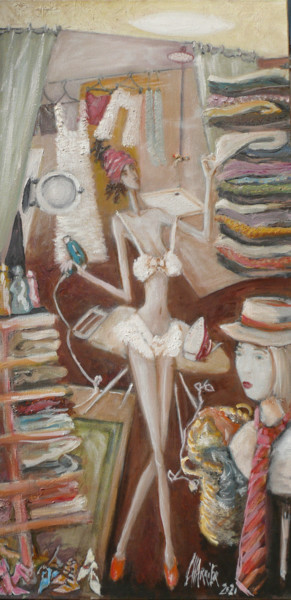 Peinture intitulée "DRESSING" par Gerard Charrier, Œuvre d'art originale, Huile
