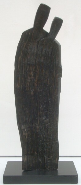 Sculpture titled "Duo 20 03" by Gérard Cottereau, Original Artwork, Wood