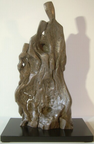 Sculpture intitulée "Trio 20 13" par Gérard Cottereau, Œuvre d'art originale, Bois
