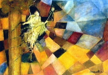 Peinture intitulée "Dernier jour de Pom…" par Gérard Courcelle, Œuvre d'art originale, Huile
