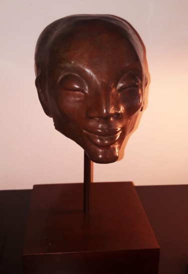 Sculpture intitulée "Nefertari" par Gérard Courcelle, Œuvre d'art originale, Bronze