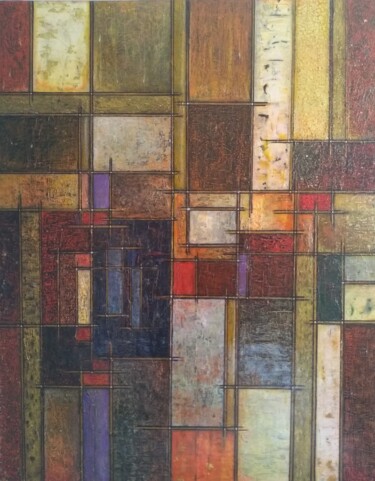 Peinture intitulée "Puzzle" par Gérard Curci, Œuvre d'art originale, Acrylique Monté sur Châssis en bois