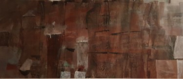 Malarstwo zatytułowany „Tableau 7” autorstwa Gérard Cyne, Oryginalna praca, Gwasz Zamontowany na Drewniana rama noszy
