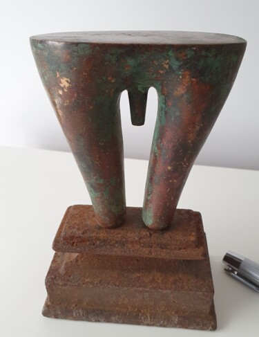 Sculpture intitulée "L'entre jambes" par Gérard Cyne, Œuvre d'art originale, Bronze