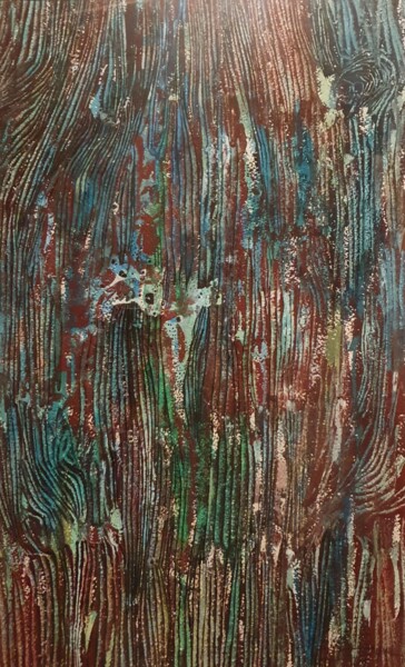 Pittura intitolato "Gouache 34" da Gérard Cyne, Opera d'arte originale, Gouache Montato su Telaio per barella in legno