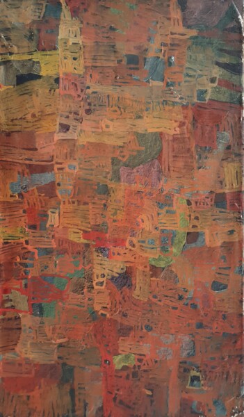 Malerei mit dem Titel "Tableau 152 huile s…" von Gérard Cyne, Original-Kunstwerk, Öl Auf Keilrahmen aus Holz montiert