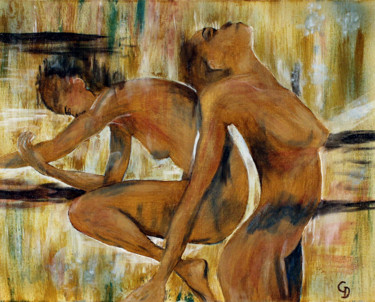 Peinture intitulée "283 - Duo" par Gdlapalette, Œuvre d'art originale, Acrylique Monté sur Châssis en bois
