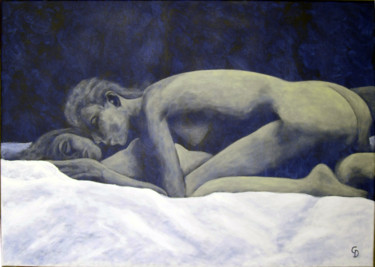 Peinture intitulée "234 - Amour interdit" par Gdlapalette, Œuvre d'art originale, Acrylique Monté sur Châssis en bois