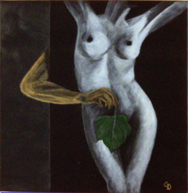 Картина под названием "222 - Pudeur 2" - Gdlapalette, Подлинное произведение искусства, Акрил Установлен на Деревянная рама…