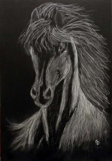Drawing titled "305 - Essai 1" by Gdlapalette, Original Artwork, Pastel