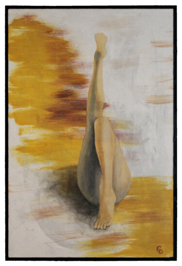 Pittura intitolato "322 - Jeu de jambes" da Gdlapalette, Opera d'arte originale, Acrilico Montato su Telaio per barella in l…