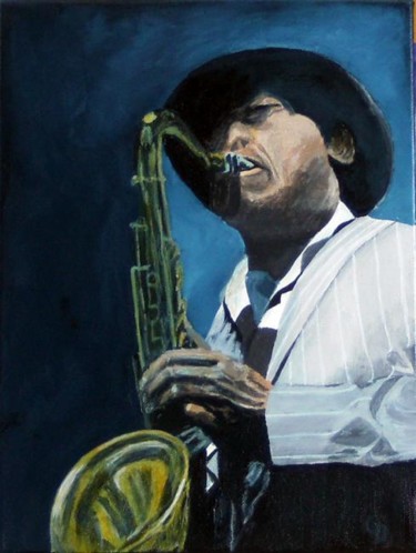 Painting titled "157 - Saxo" by Gdlapalette, Original Artwork, Acrylic