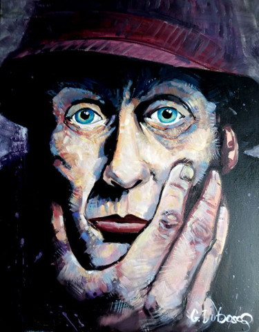 Pintura titulada "street man" por Gerard Duboscq, Obra de arte original, Acrílico