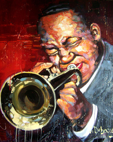 Painting titled "clifford brown" by Gerard Duboscq, Original Artwork, Acrylic
