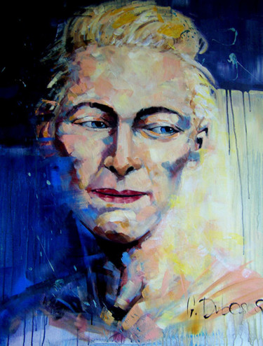 Peinture intitulée "actrice" par Gerard Duboscq, Œuvre d'art originale, Acrylique