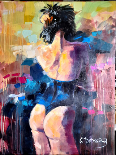 Malarstwo zatytułowany „sensuelle” autorstwa Gerard Duboscq, Oryginalna praca, Akryl