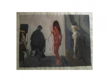 Peinture intitulée "L'atelier" par Gerard Elleboudt, Œuvre d'art originale