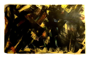 Peinture intitulée "Abstraction 2" par Gérard Favory, Œuvre d'art originale, Huile