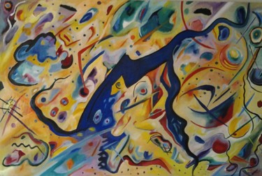Картина под названием "composition - 27" - Gérard Favory, Подлинное произведение искусства, Масло