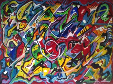 Painting titled "concerto-2" by Gérard Favory, Original Artwork, Acrylic