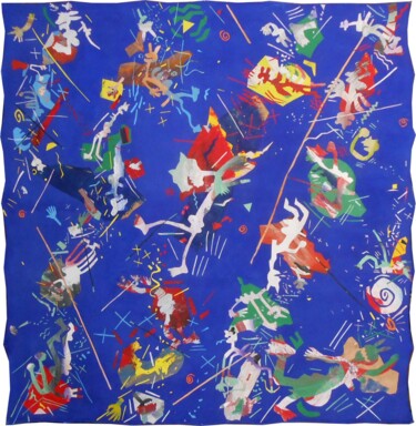 Peinture intitulée "Champ de forces 13" par Gérard Franquin, Œuvre d'art originale, Collages