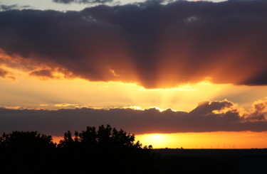 Photographie intitulée "coucher de soleil" par Gerard Jeanjean, Œuvre d'art originale