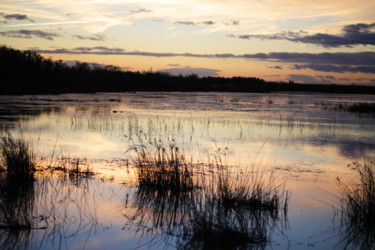 Photographie intitulée "crépuscule sur les…" par Gerard Jeanjean, Œuvre d'art originale