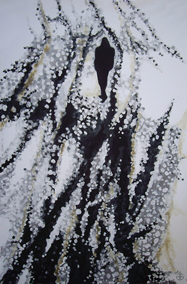 Peinture intitulée "winter coming" par Gerard Jouannet, Œuvre d'art originale, Acrylique
