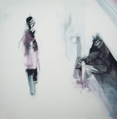 Картина под названием "urban-23" - Gerard Jouannet, Подлинное произведение искусства, Масло