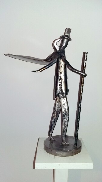 Sculpture intitulée "jour-de-mistral-en-…" par Gerard Lami, Œuvre d'art originale, Métaux