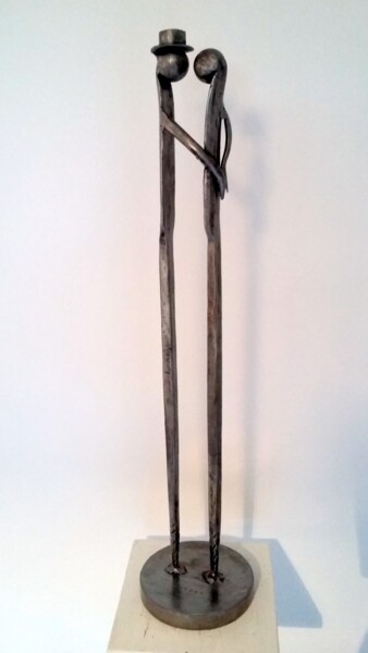 「DANSEURS & SENTIMEN…」というタイトルの彫刻 Gerard Lamiによって, オリジナルのアートワーク, 金属