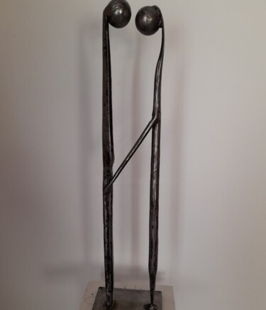 雕塑 标题为“LIAISON AMOUREUSE 6” 由Gerard Lami, 原创艺术品, 金属