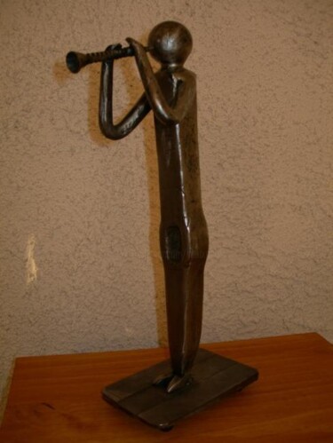 Sculpture intitulée "SIDNEY BECHET" par Gerard Lami, Œuvre d'art originale, Métaux
