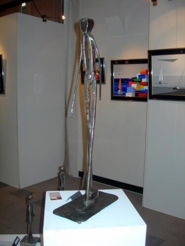 Sculpture titled "L'HOMME QUI MARCHE" by Gerard Lami, Original Artwork