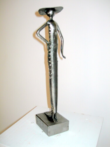 Sculpture intitulée "LA FEMME & LA CREAT…" par Gerard Lami, Œuvre d'art originale