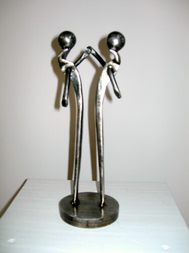 Sculpture intitulée "LES GEMEAUX  ou LES…" par Gerard Lami, Œuvre d'art originale, Métaux