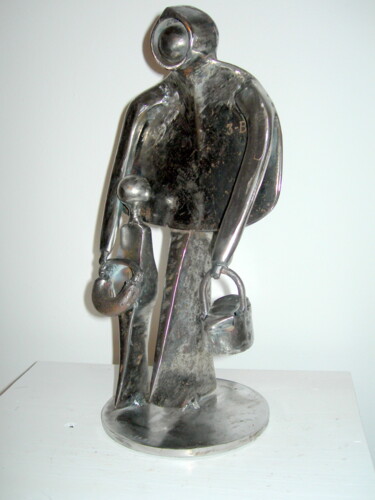 Escultura intitulada "JOUR DE MARCHé EN P…" por Gerard Lami, Obras de arte originais, Metais