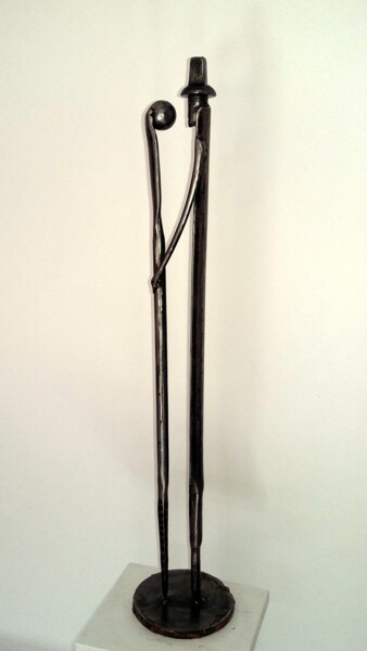 Sculpture intitulée "LE RENDEZ VOUS DE L…" par Gerard Lami, Œuvre d'art originale, Métaux